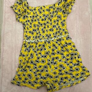 Speechless Yellow Floral Kids Bodysuit
